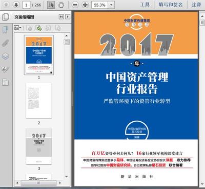 2017年中国资产管理行业报告